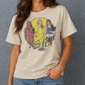 Clueless As If Graphic Baby Tee Y2K 90s Movie Shirt Fitted M